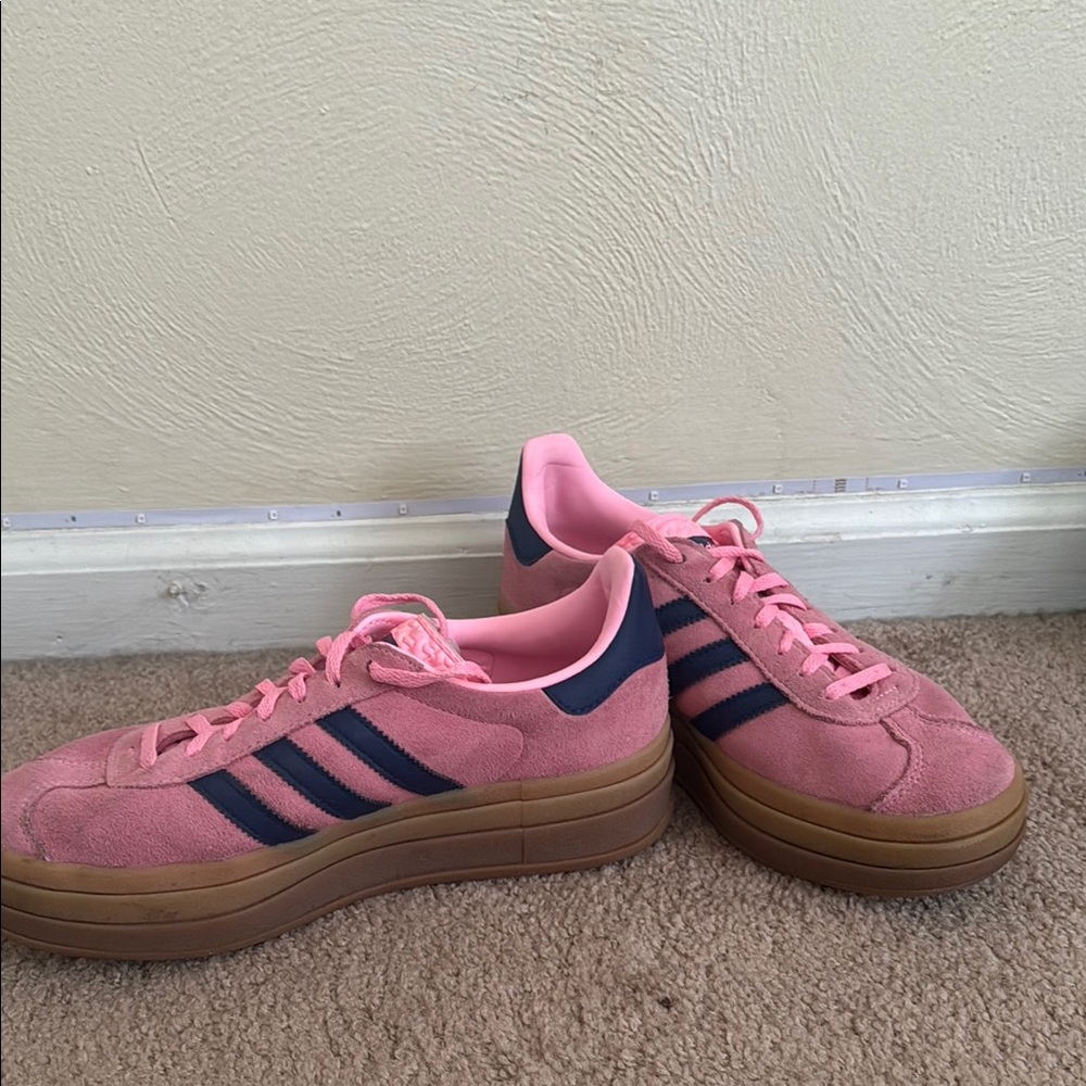 Adidas Women's Pink Suede Sneakers